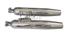 Royal Enfield Super Meteor 650 Powerage Polished Exhaust Silencer LH and RH Pair - SPAREZO